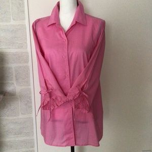 Maternity, cotton pink shirt, NWOT